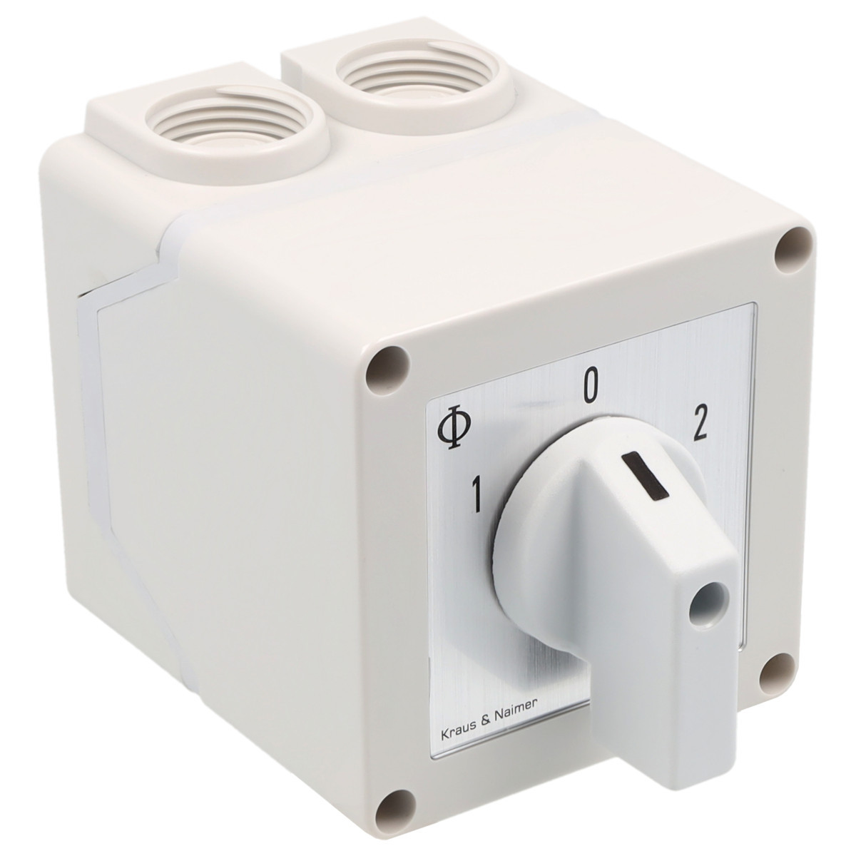 Kraus & Naimer Motor switch Dahlanderschak. 20a 60° 1-0-2 in behuizing ip42