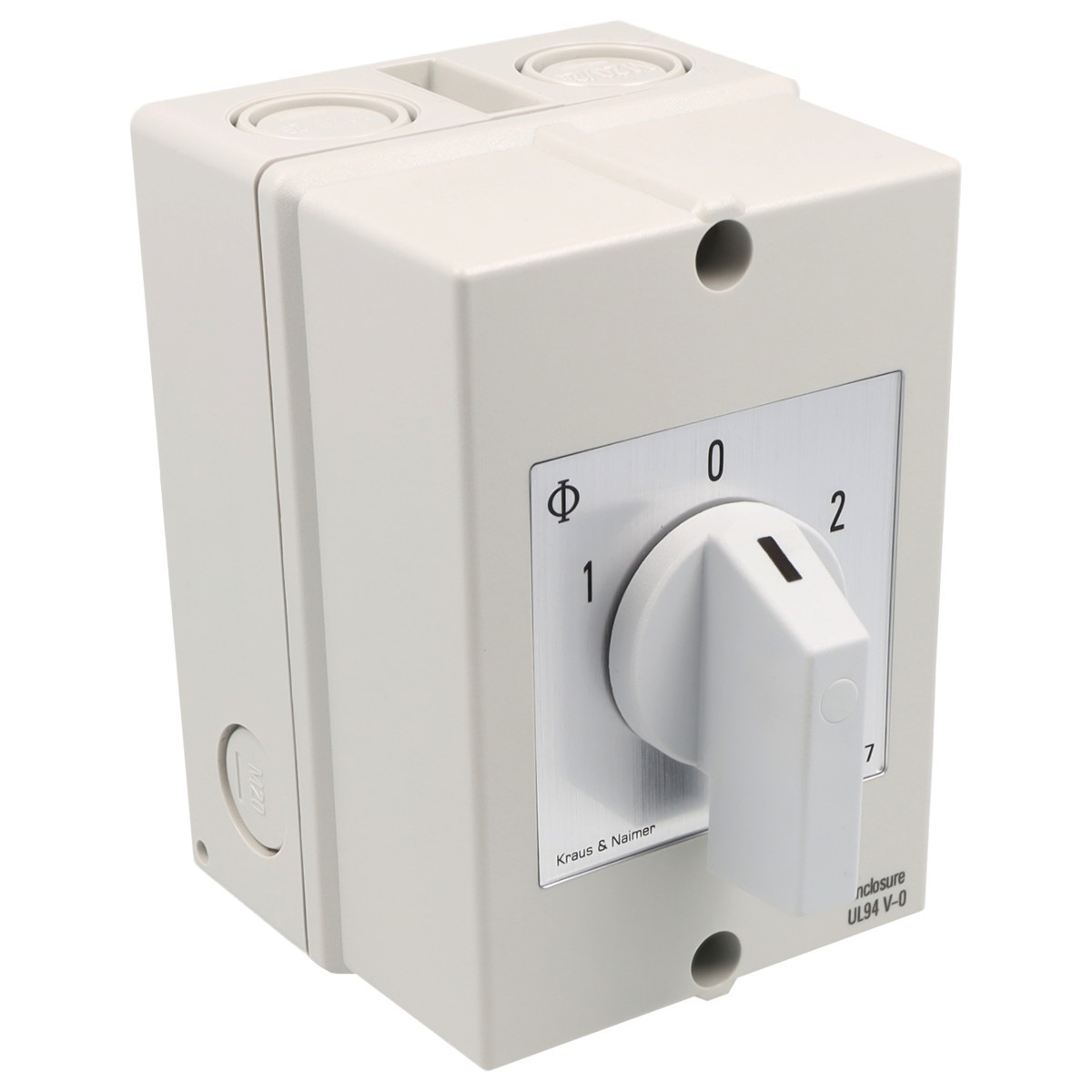 Kraus & Naimer Motor switch Dahlanderschak. 20a 60° 1-0-2 in behuizing ip66/67