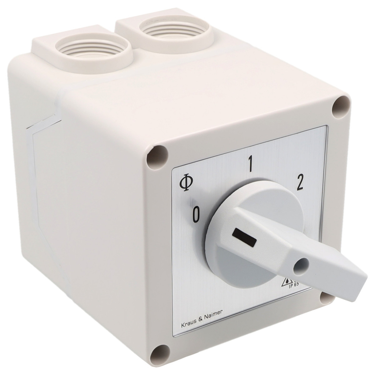 Kraus & Naimer Motor switch Dahlanderschak. 25a 60° 0-1-2 in behuizing ip42