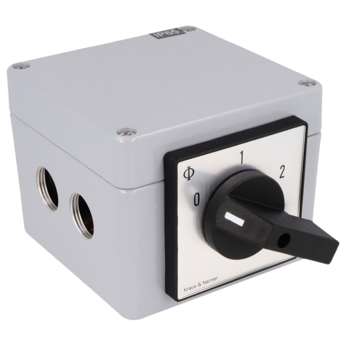 Kraus & Naimer Motor switch Dahlanderschak. 25a 60° 0-1-2 in behuizing ip65