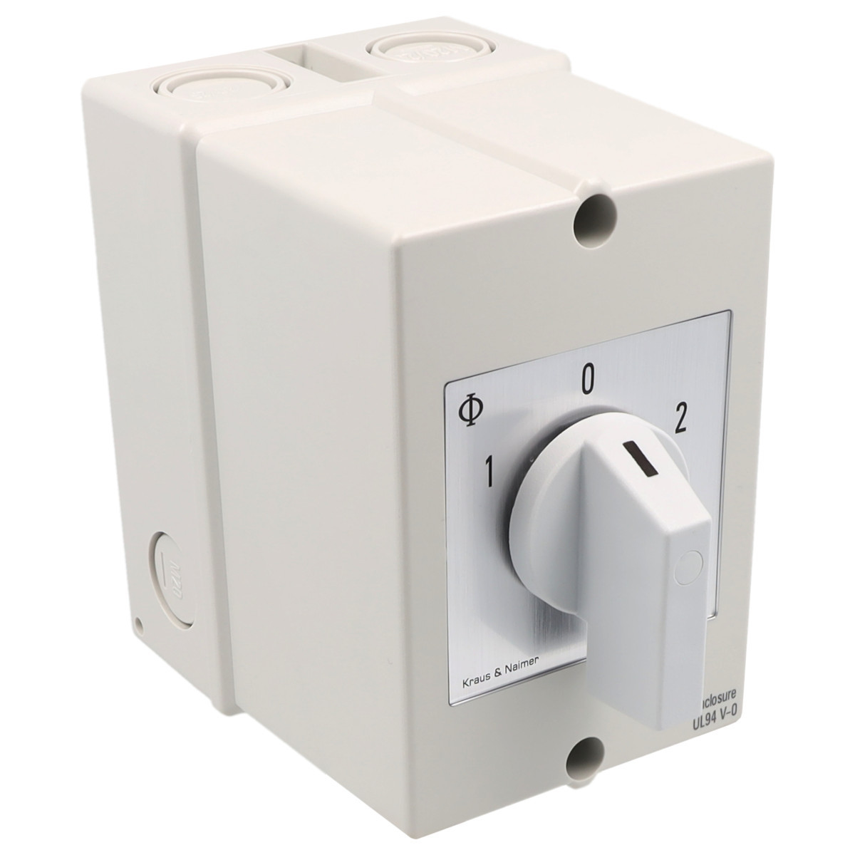 Kraus & Naimer Motor switch Dahlanderschak. 32a 60° 1-0-2 in behuizing ip66/67
