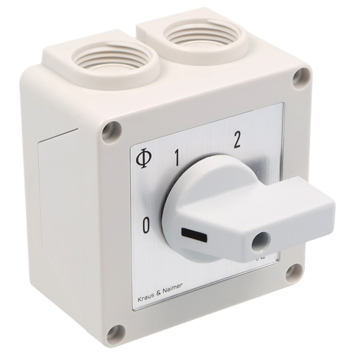 Kraus & Naimer Multi-step switch Stappenschak. 20a 1pol 60° 0-1-2 in behuizing ip42.