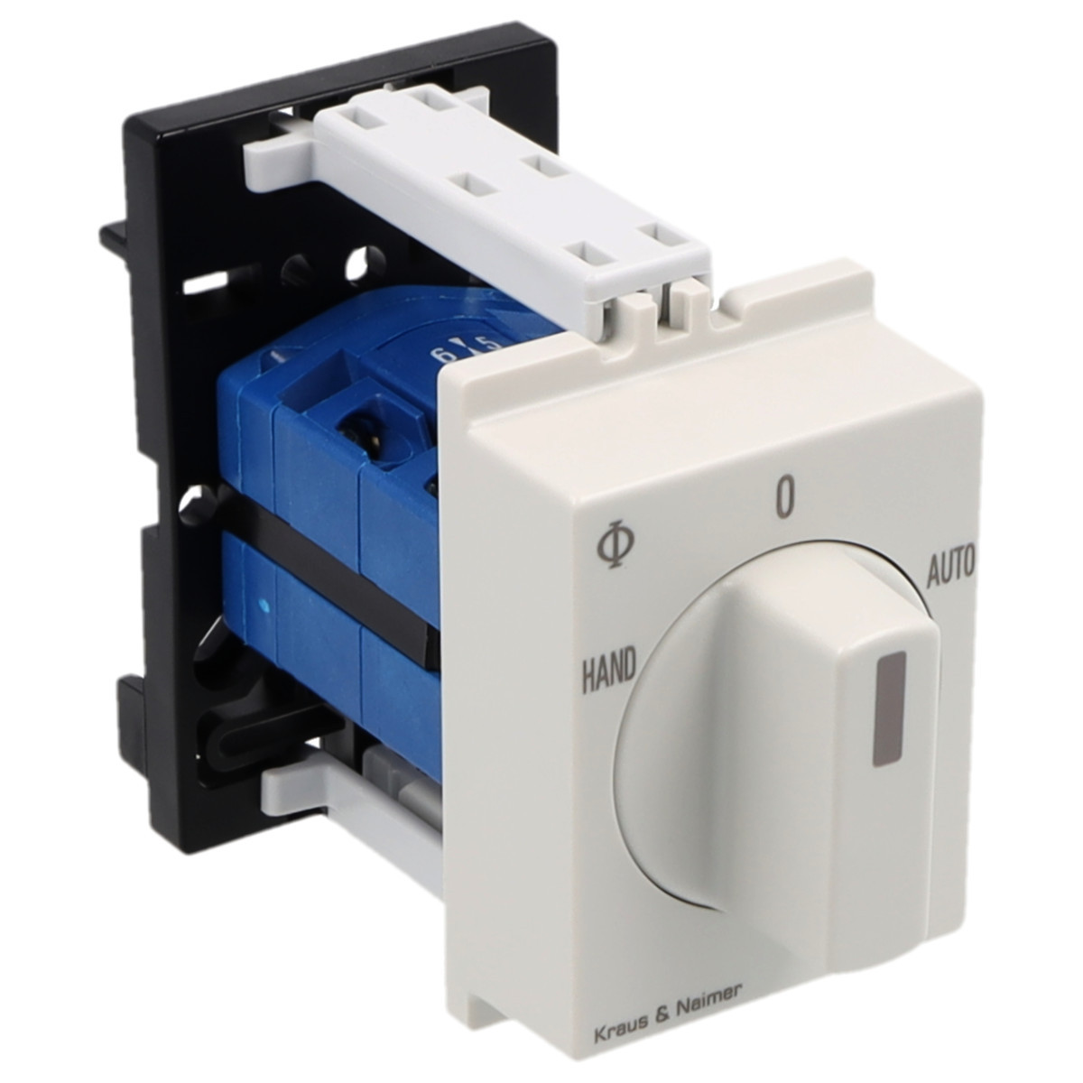 Kraus & Naimer Multi-step switch Stappenschakelaar 10a 1pol 60° 1-2-3-4 dinrail mont.