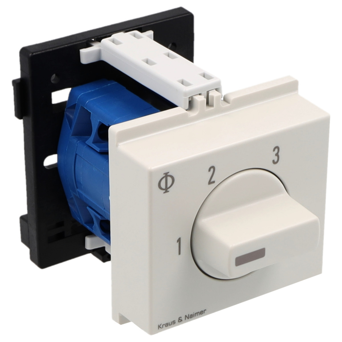 Kraus & Naimer Multi-step switch Stappenschakelaar 20a 1pol 60° 1-2-3 dinrail mont.