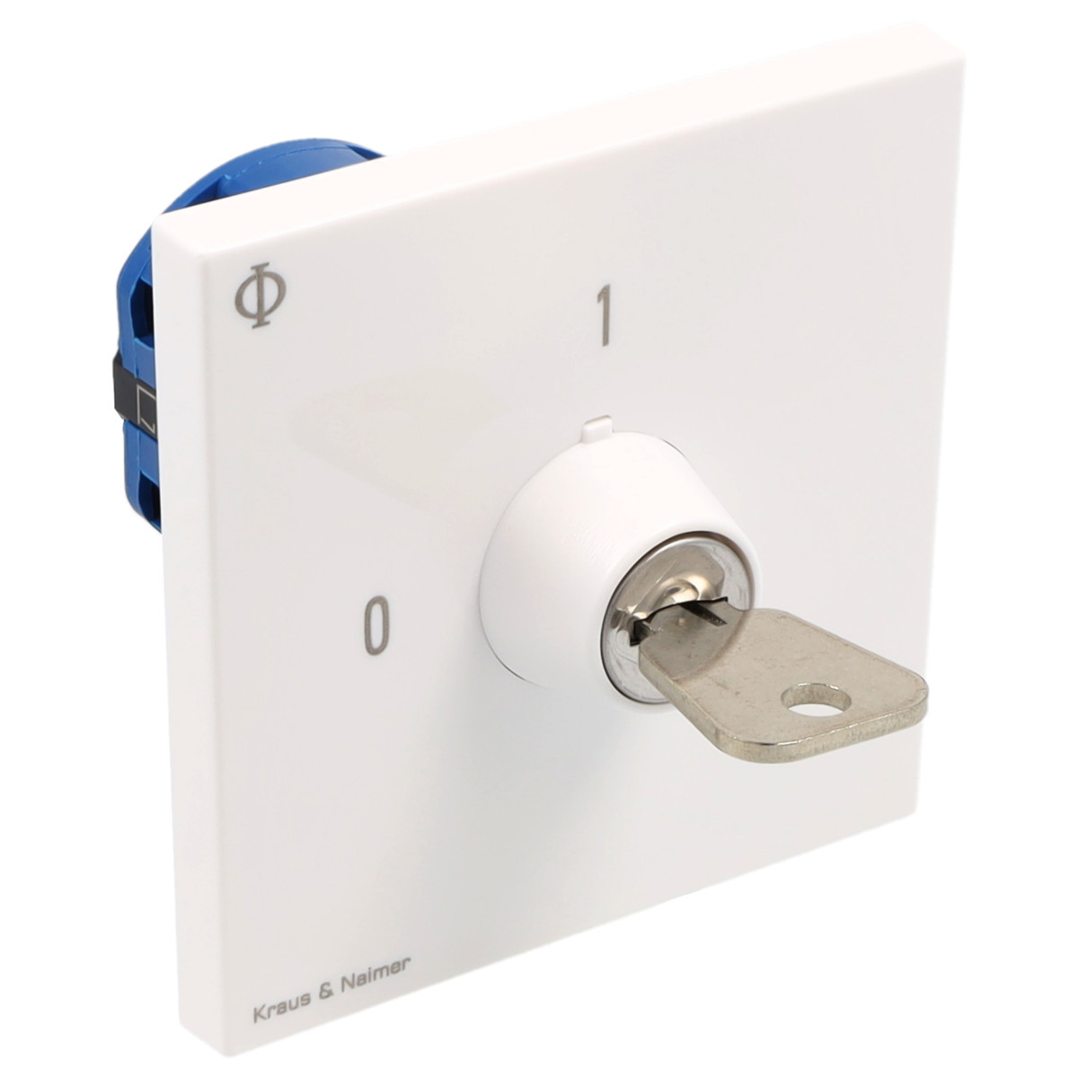 Kraus & Naimer ON/OFF switch Sleutelschakelaar Aan/uit 20a 3pol 90° 0-1 ip40