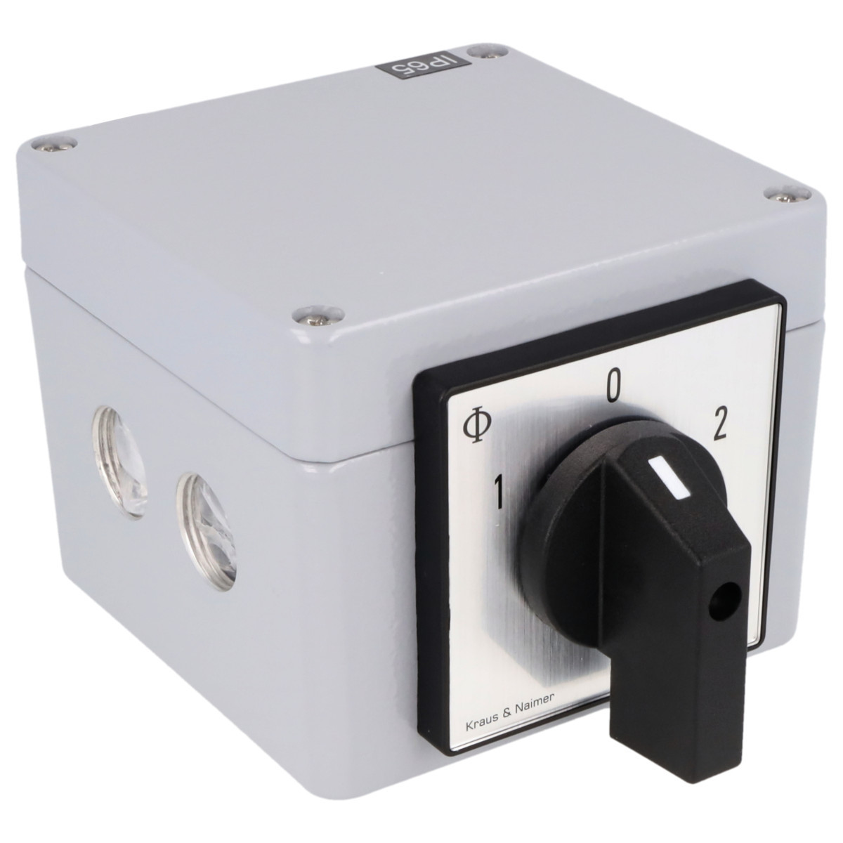 Kraus & Naimer Reversing changeover switch Motoromkeerschak. 25a 3pol 60° 1-0-2 ip65