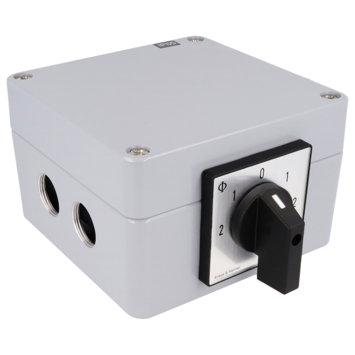 Kraus & Naimer Reversing motor switch Motoromkeerschak. 20a 45° 2-1-0-1-2 in behuizing ip65