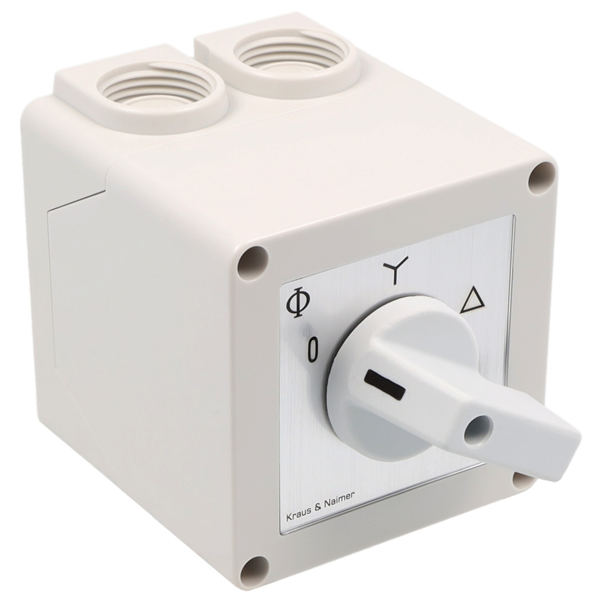 Kraus & Naimer Star-delta switch Ster-Driehoekschak. 20a 60° 0-ster-driehoek in behuizing ip42.