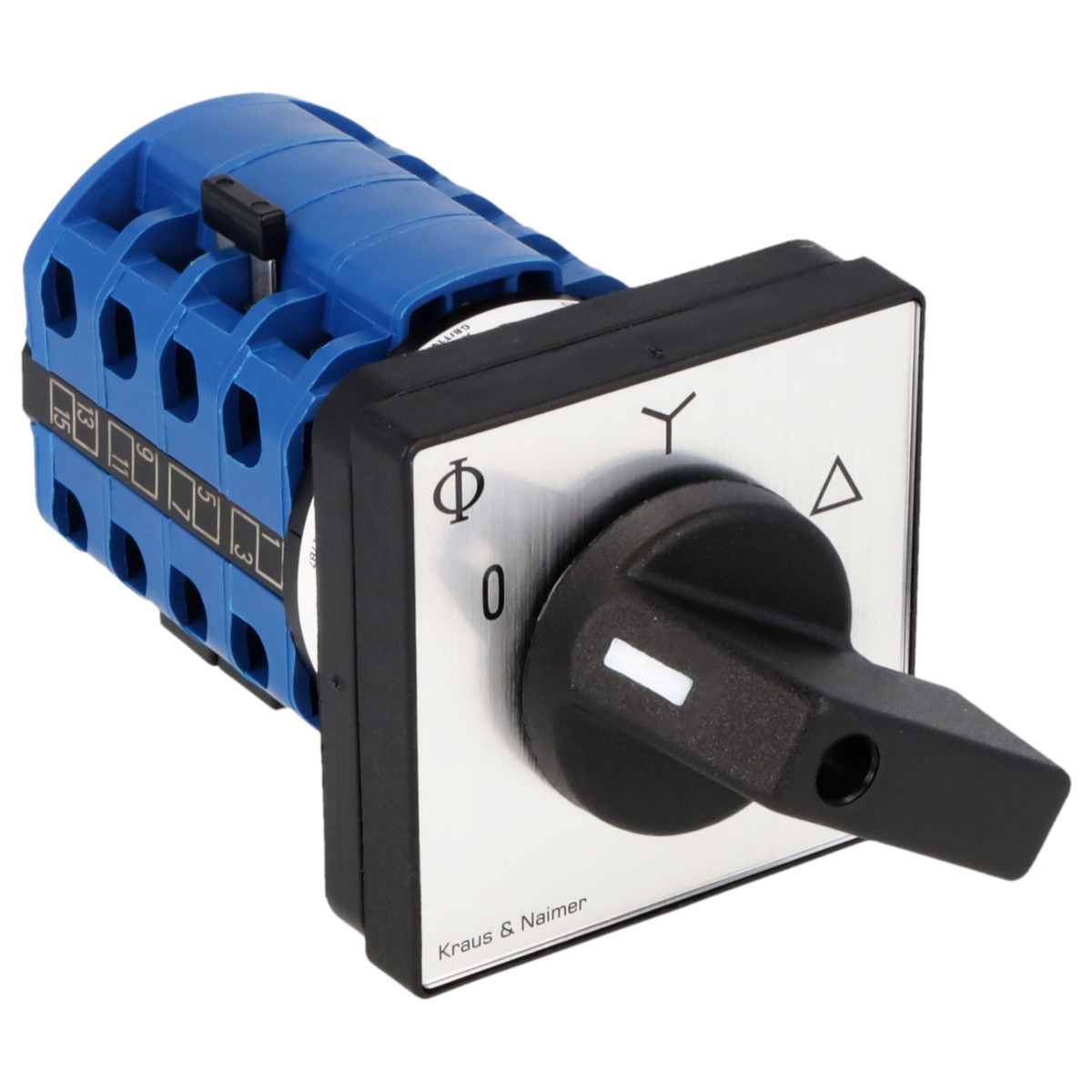 Kraus & Naimer Star-delta switch Ster-Driehoekschakelaar 20a 60° 0-ster-driehoek frontinb. 4-gats bev.