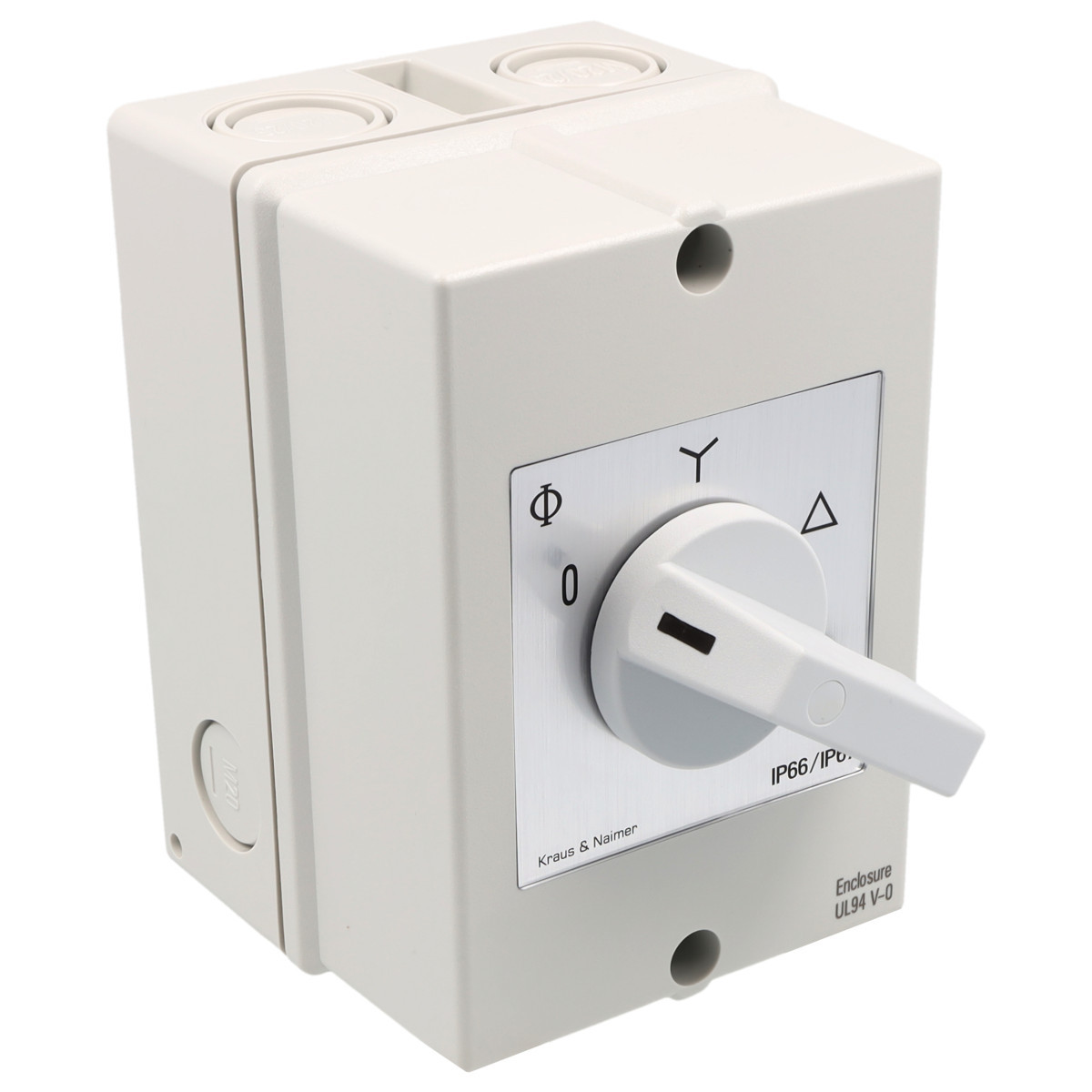 Kraus & Naimer Star-delta switch Ster-Driehoekschakelaar 20a 60° 0-ster-driehoek in behuizing ip66/67