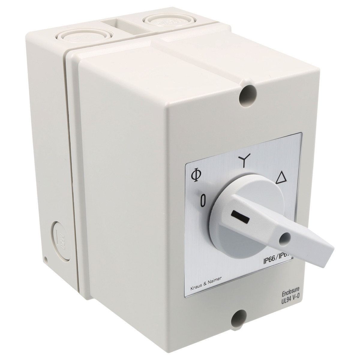 Kraus & Naimer Star-delta switch Ster-Driehoekschakelaar 25a 60° 0-ster-driehoek in behuizing ip66/67