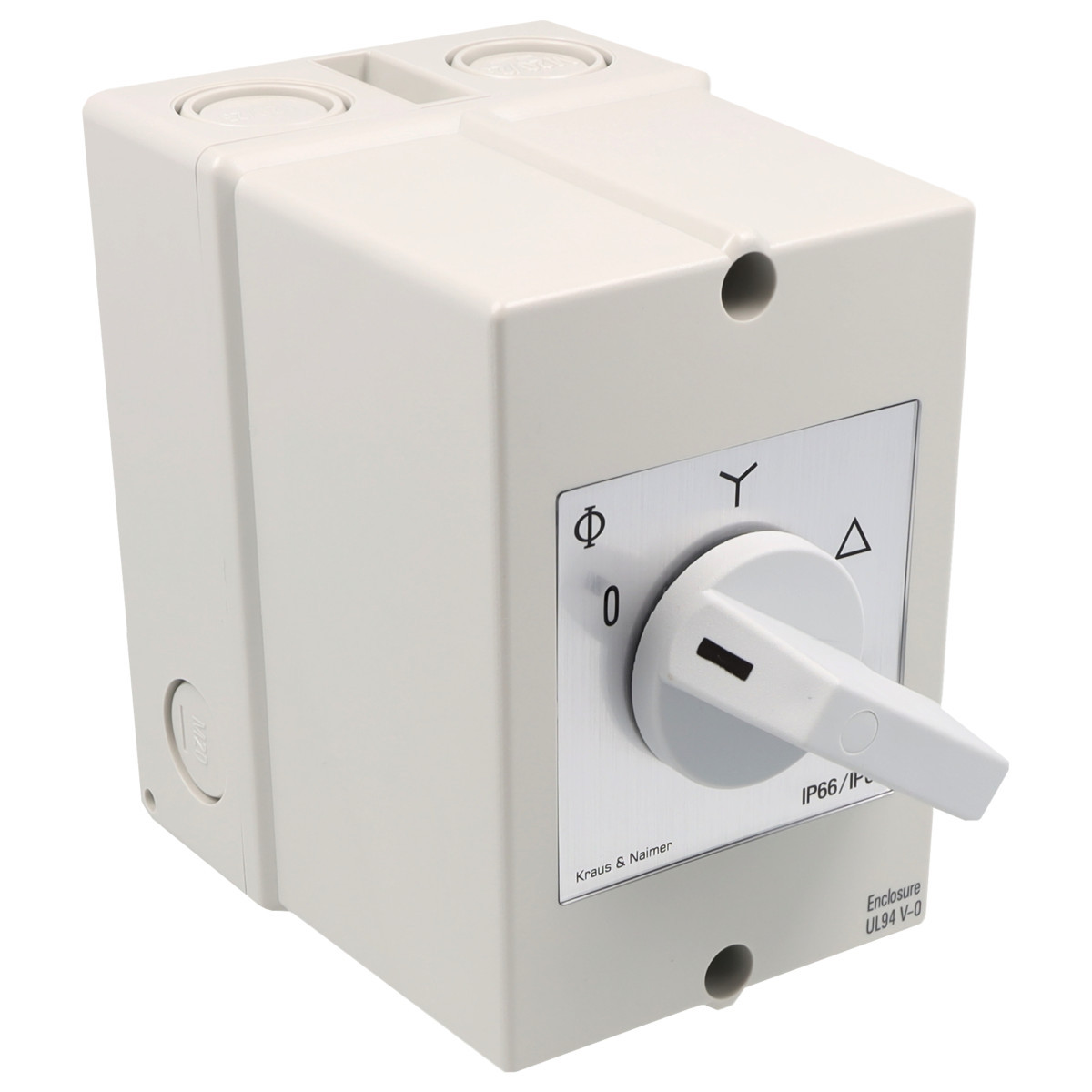 Kraus & Naimer Star-delta switch Ster-Driehoekschakelaar 32a 60° 0-ster-driehoek in behuizing ip66/67
