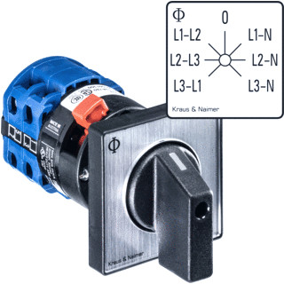 Kraus & Naimer VOLTMETER OMSCH 25A LL-LN