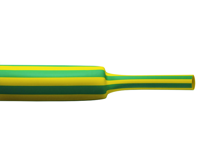 Krimpkous Dunw. krimpverh. 2 : 1 - SR1F/9.5-4.8/groen-geel/1000MM Krimpkous Dunw. krimpverh. 2 : 1 - SR1F/9.5-4.8/groen-geel/1000MM