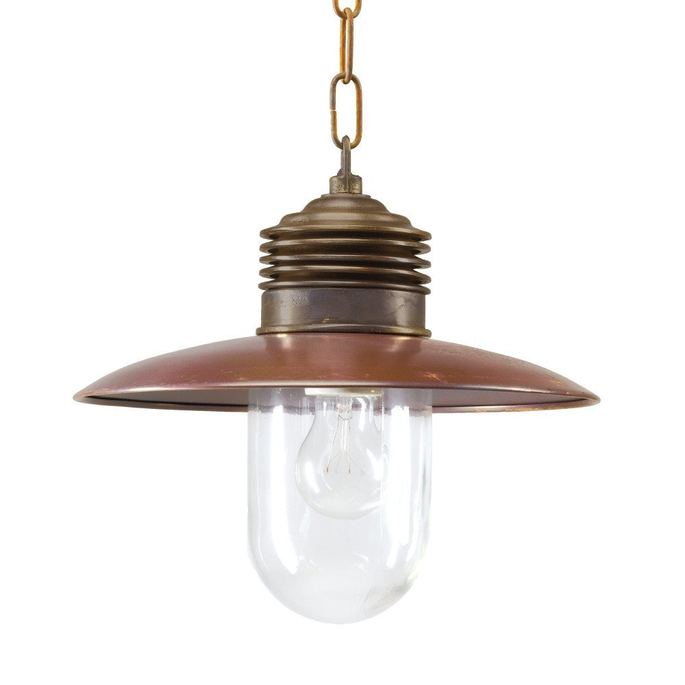 KS Ampere aan ketting e27 pendelarmatuur brons/koper