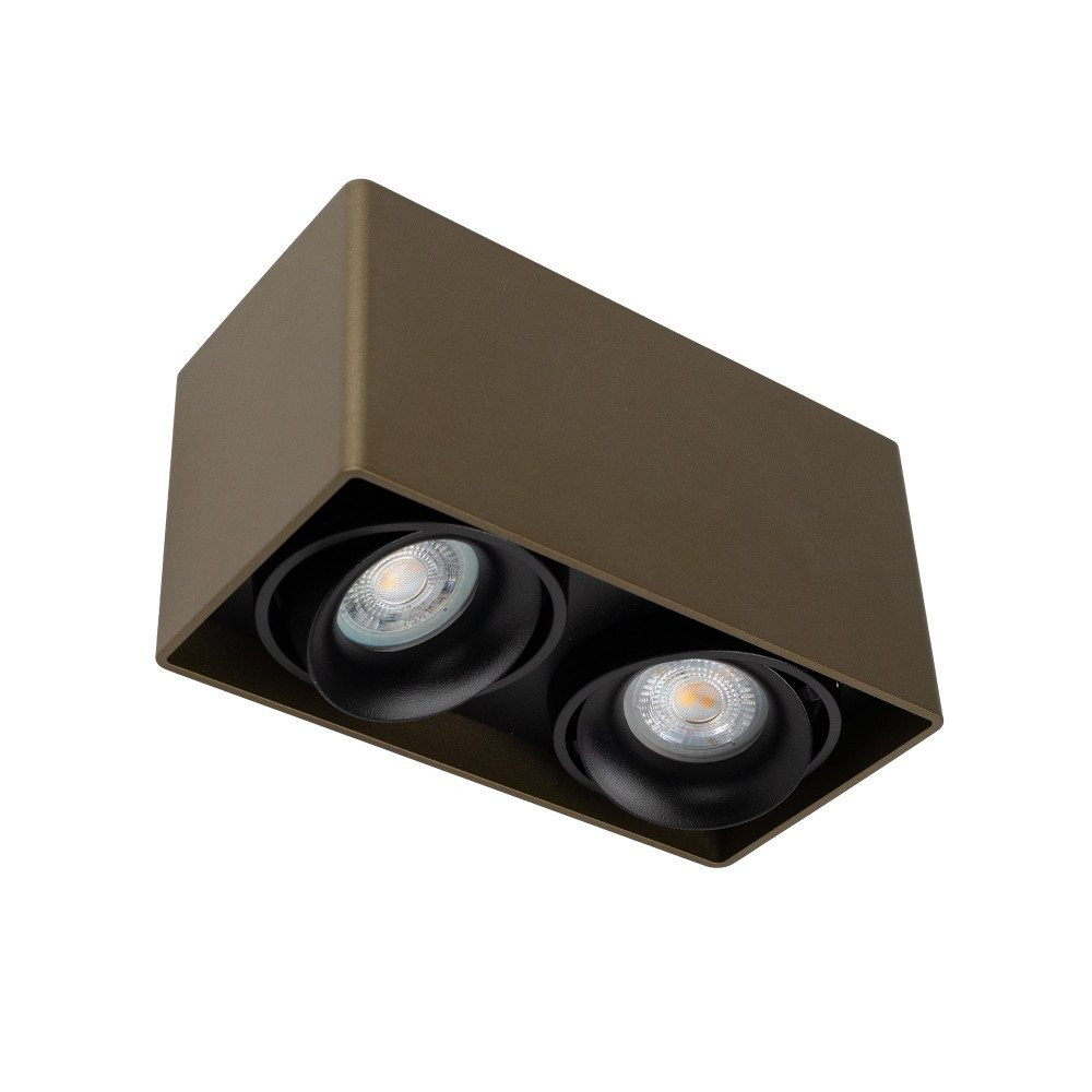 KS Bjorn 2 spot opbouw 2xgu10 richtbaar brons