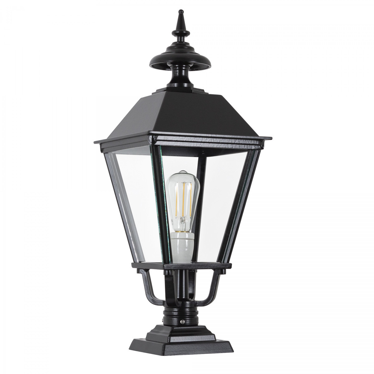 KS Carlisle sokkellamp e27 buitenlamp staand zwart