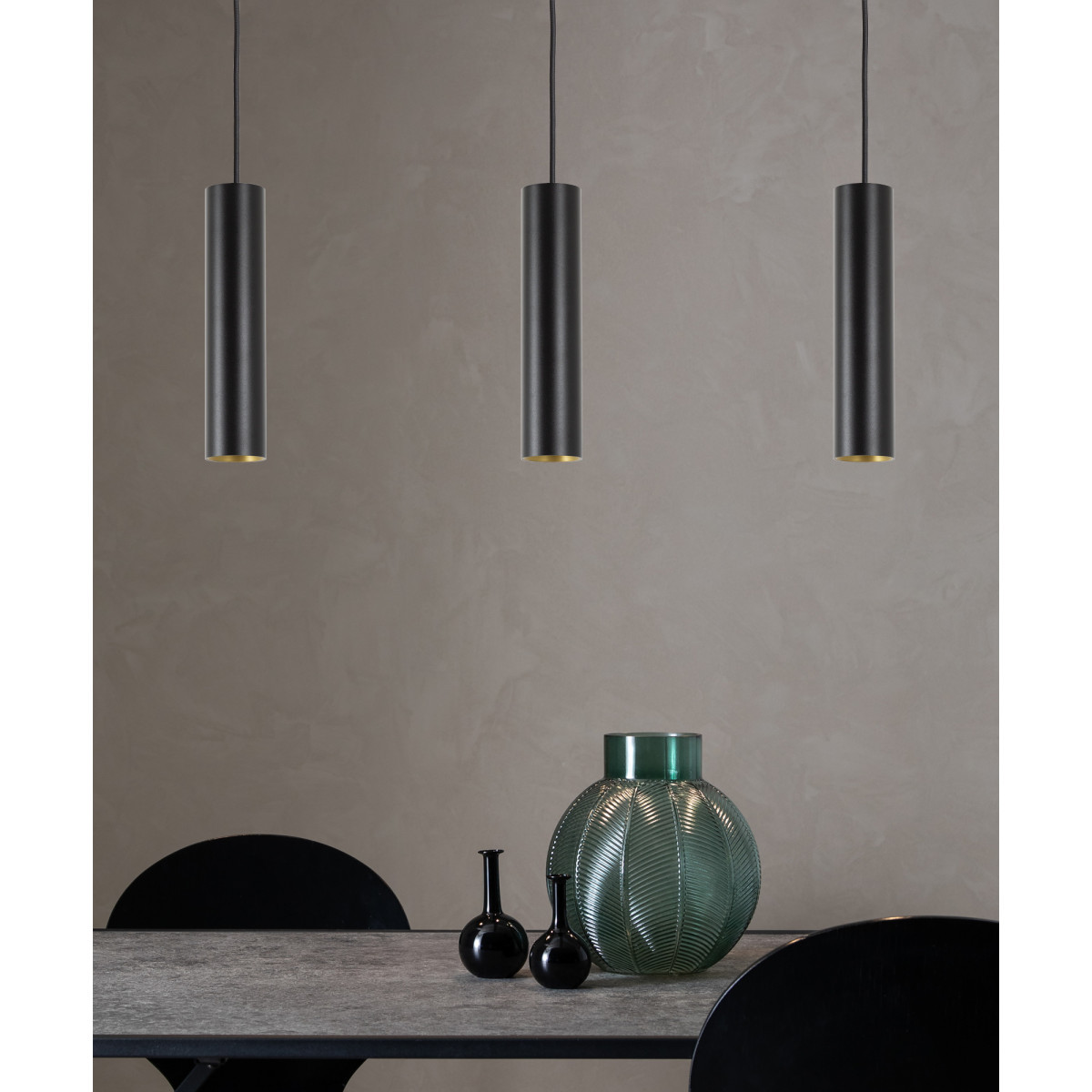 KS Cylin hangspot pendel gu10 hanglamp mat zwart