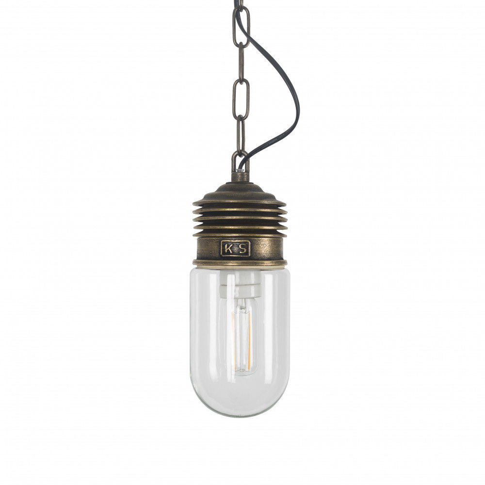KS Genius aan ketting e27 pendelarmatuur brons