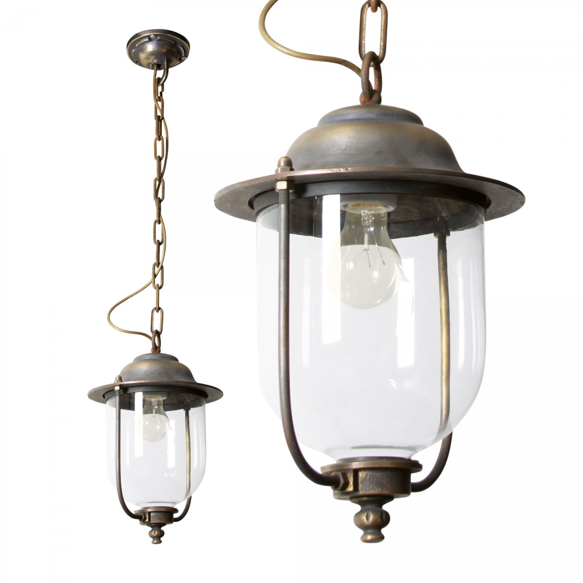 KS Lindau XL ketting hanglamp e27 pendelarmatuur brons
