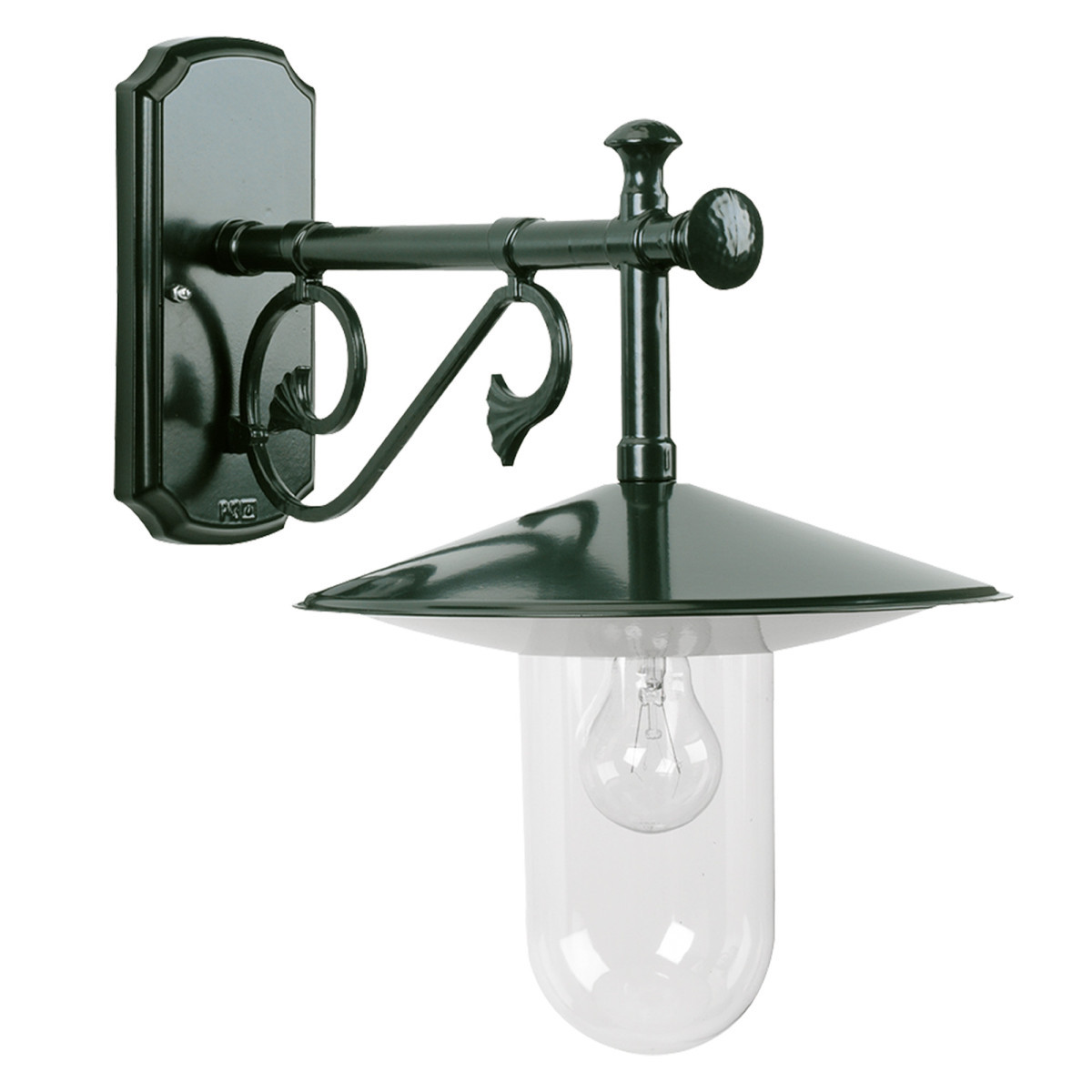 KS Louvre 1 wandlamp e27 buitenlamp wand groen