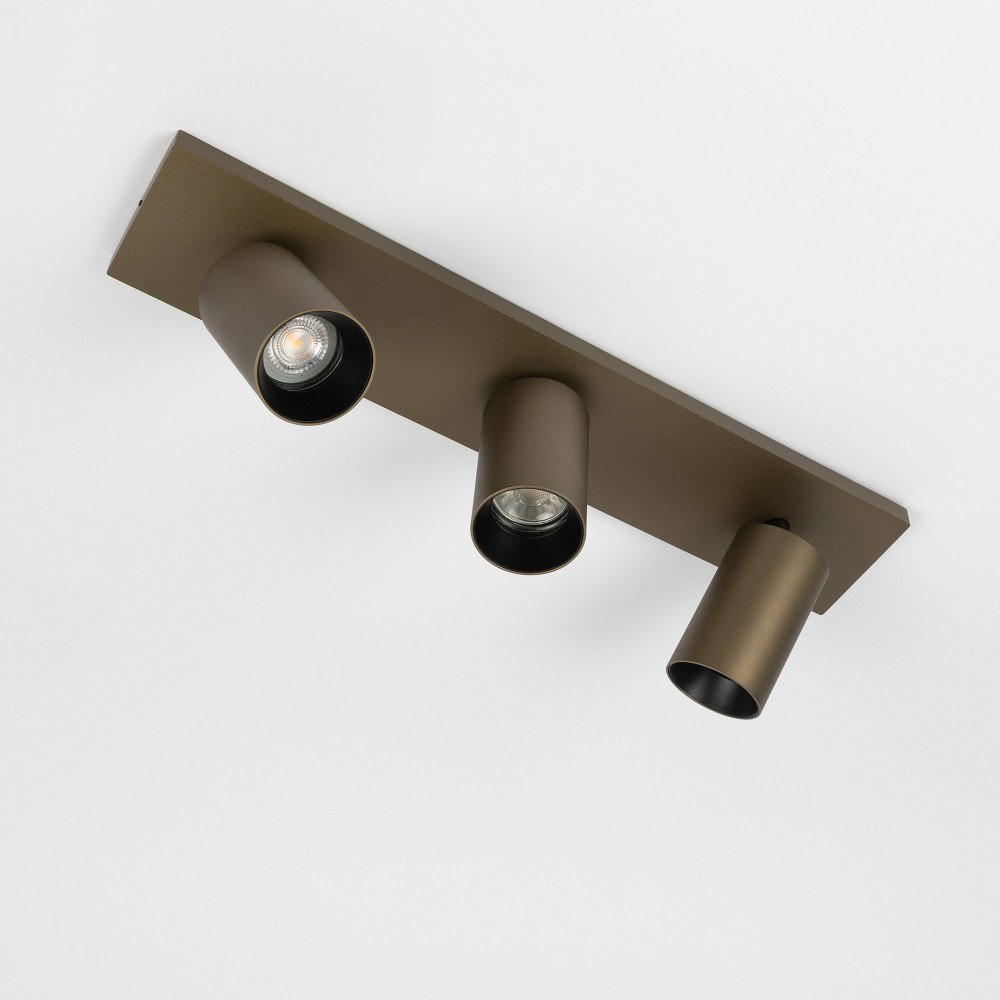 KS Mila 3 spot opbouw 3xgu10 richtbaar brons