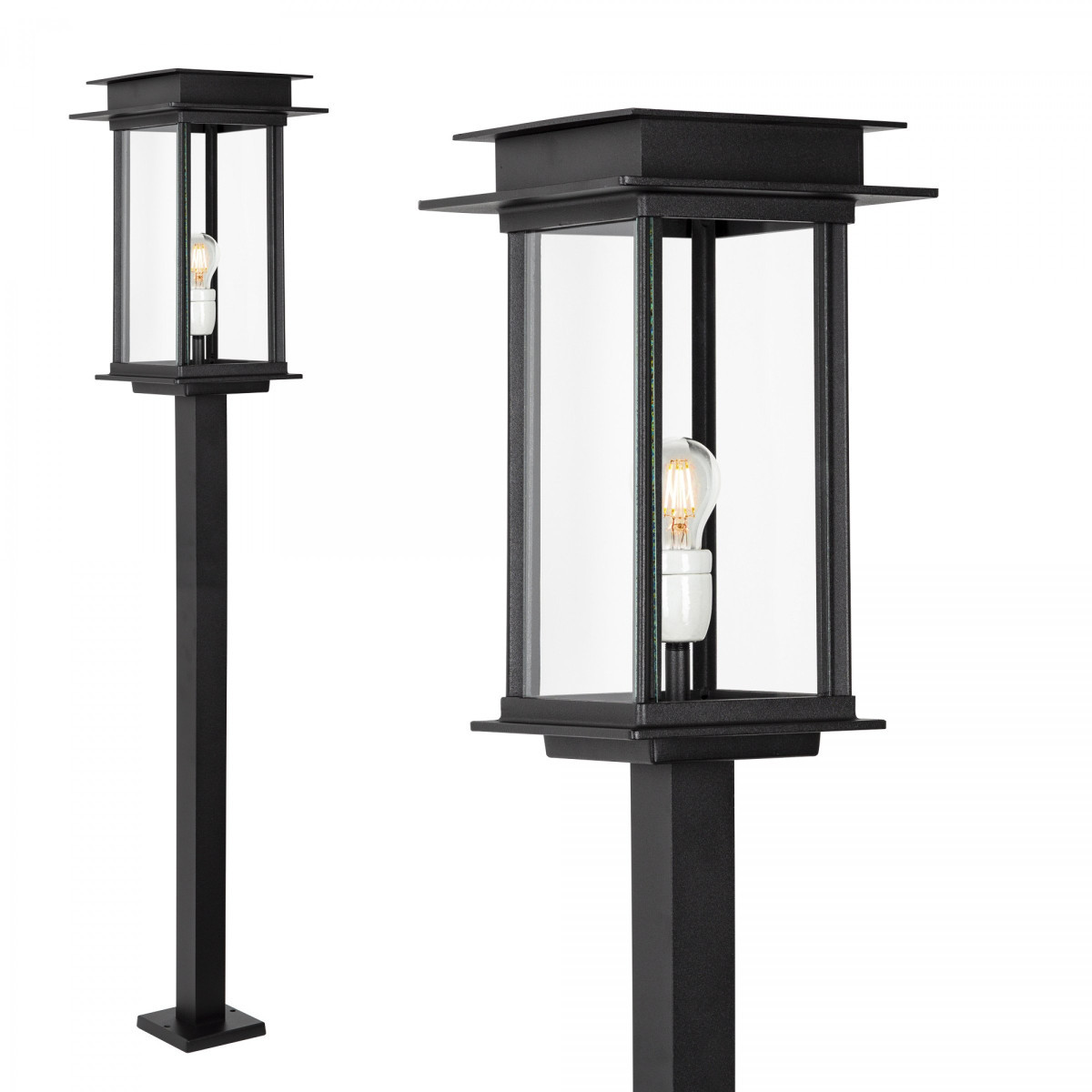 KS Praag terras e27 buitenlamp staand zwart
