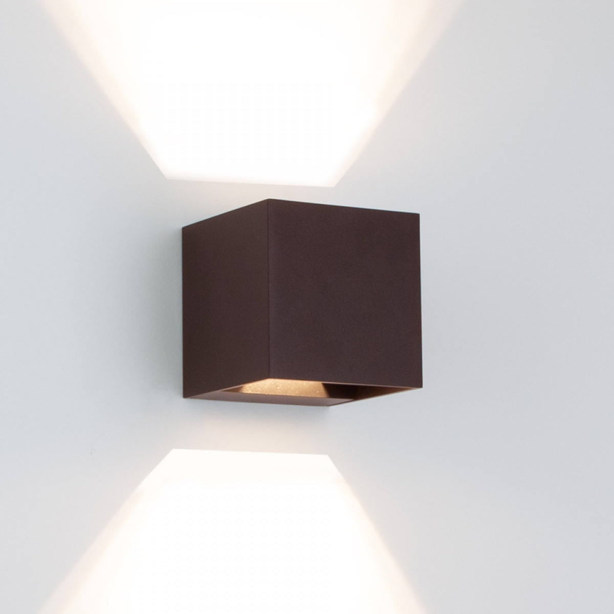 KS Reach up & downlighter G9 buitenlamp wand spot zwart - brons