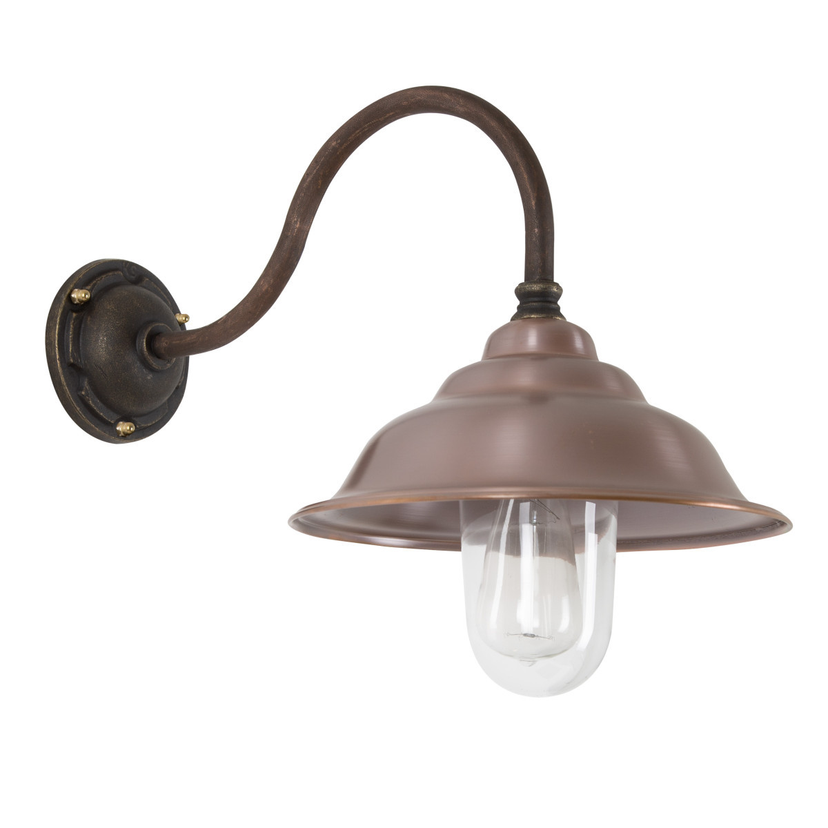 KS Savoye I wandlamp recht e27 buitenlamp wand brons