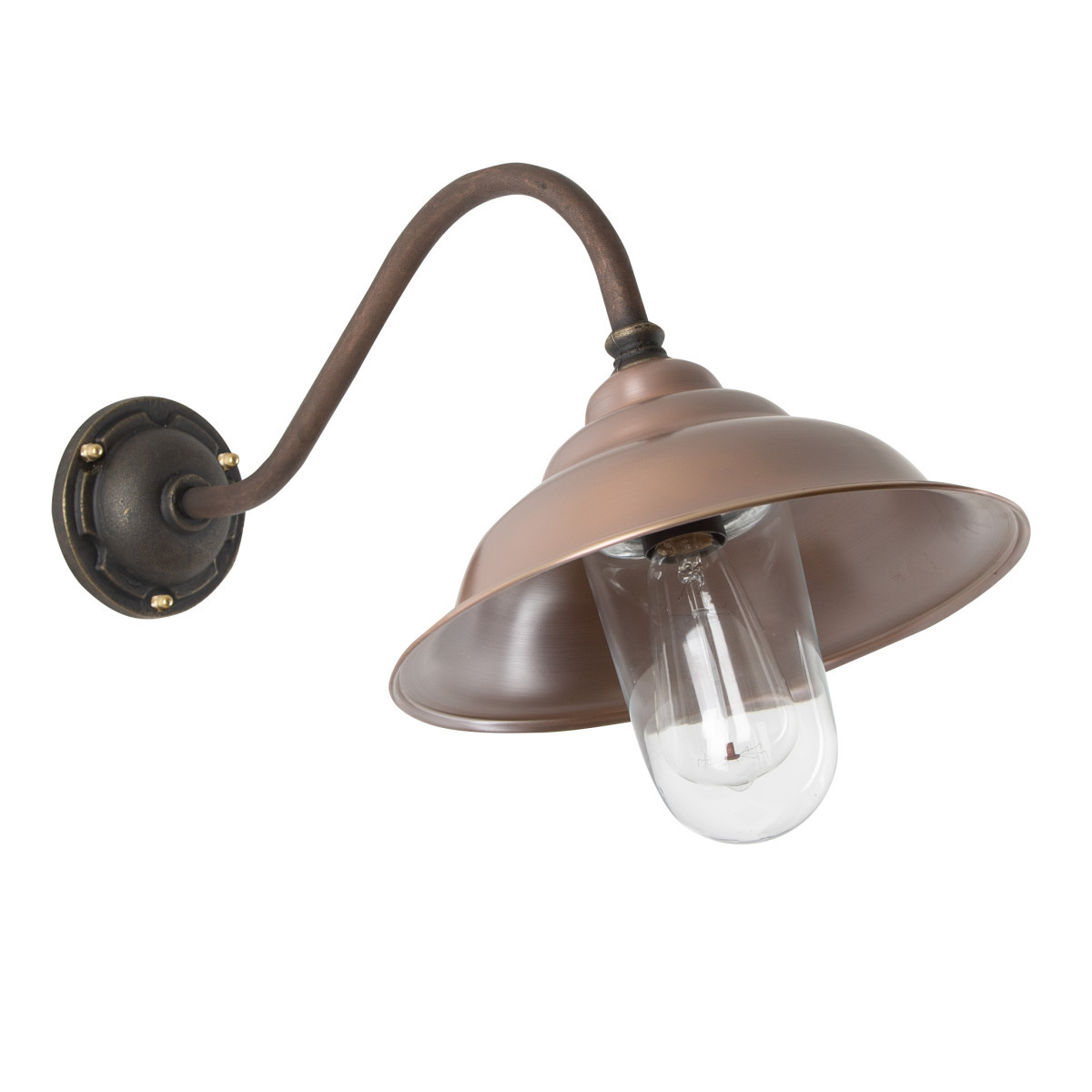 KS Savoye ii wandlamp schuin e27 buitenlamp wand brons
