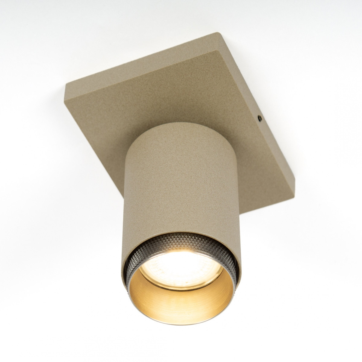 KS Scott 1 opbouwspot plafond gu10 richtbaar champagne - zwart
