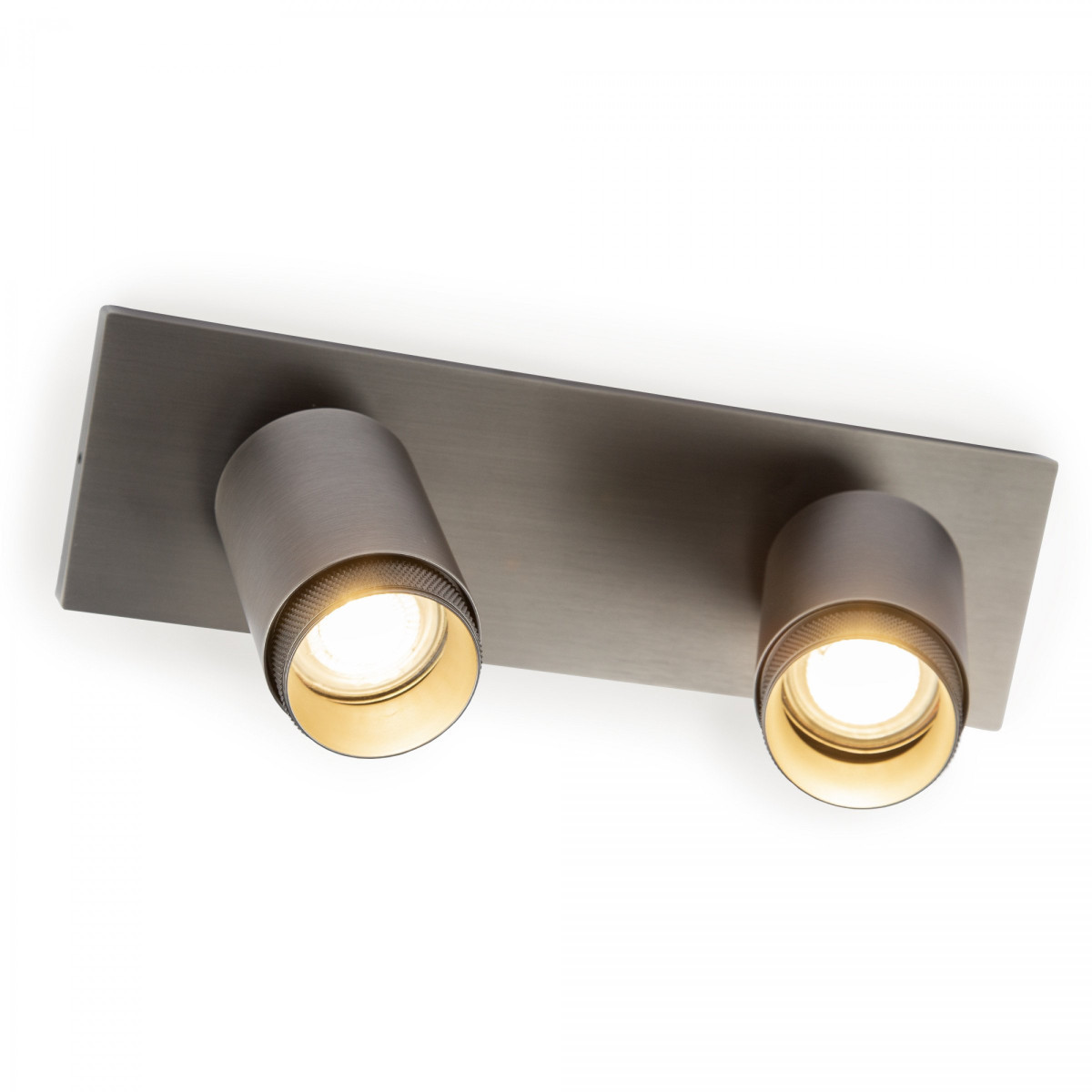 KS Scott 2 opbouwspot plafond 2xgu10 richtbaar gunmetal
