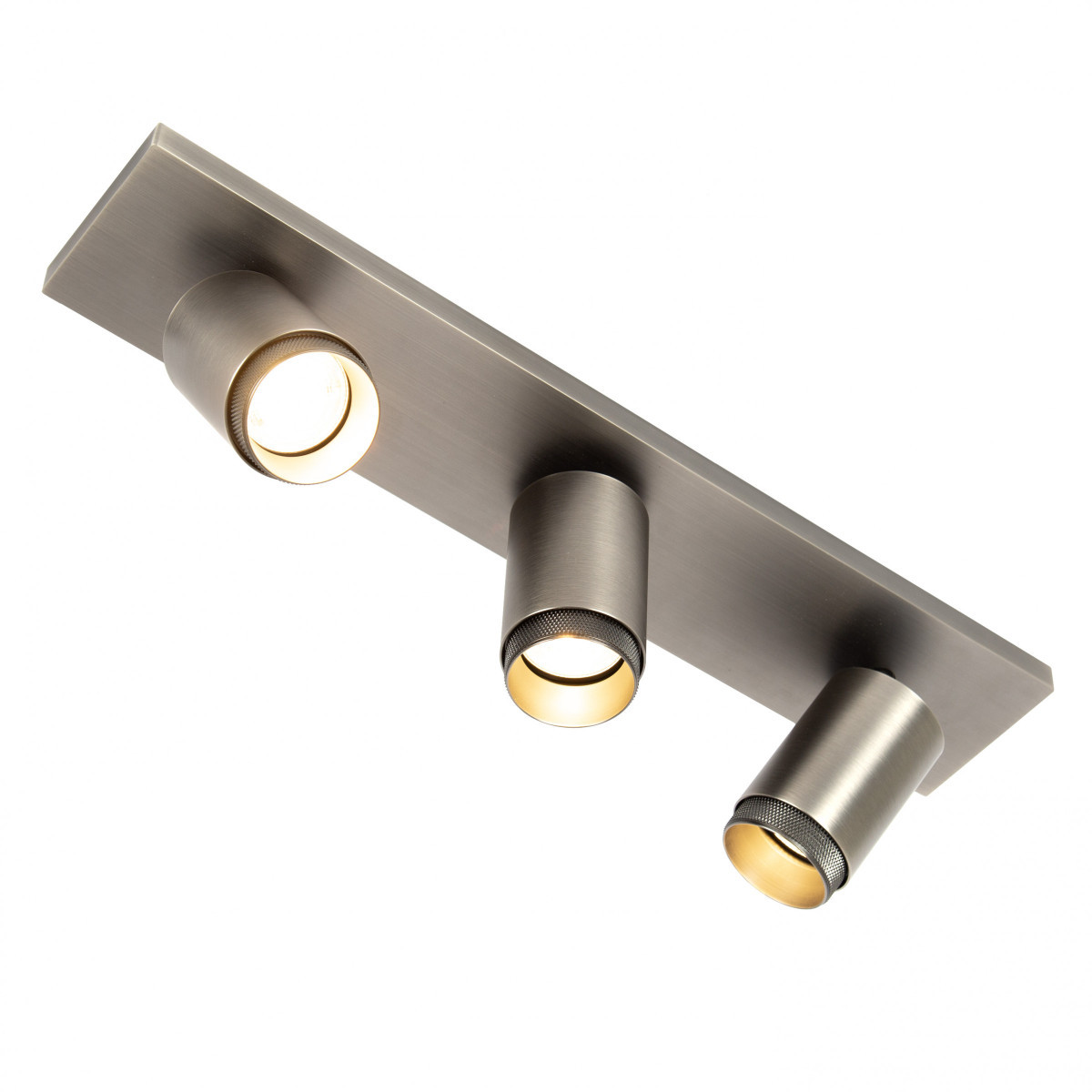 KS Scott 3 opbouwspot plafond 3xgu10 richtbaar gunmetal