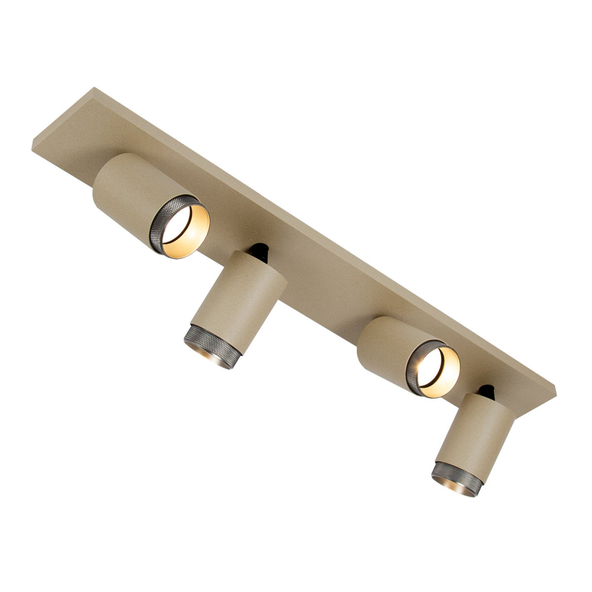 KS Scott 4 opbouwspot plafond 4xgu10 richtbaar champagne - zwart