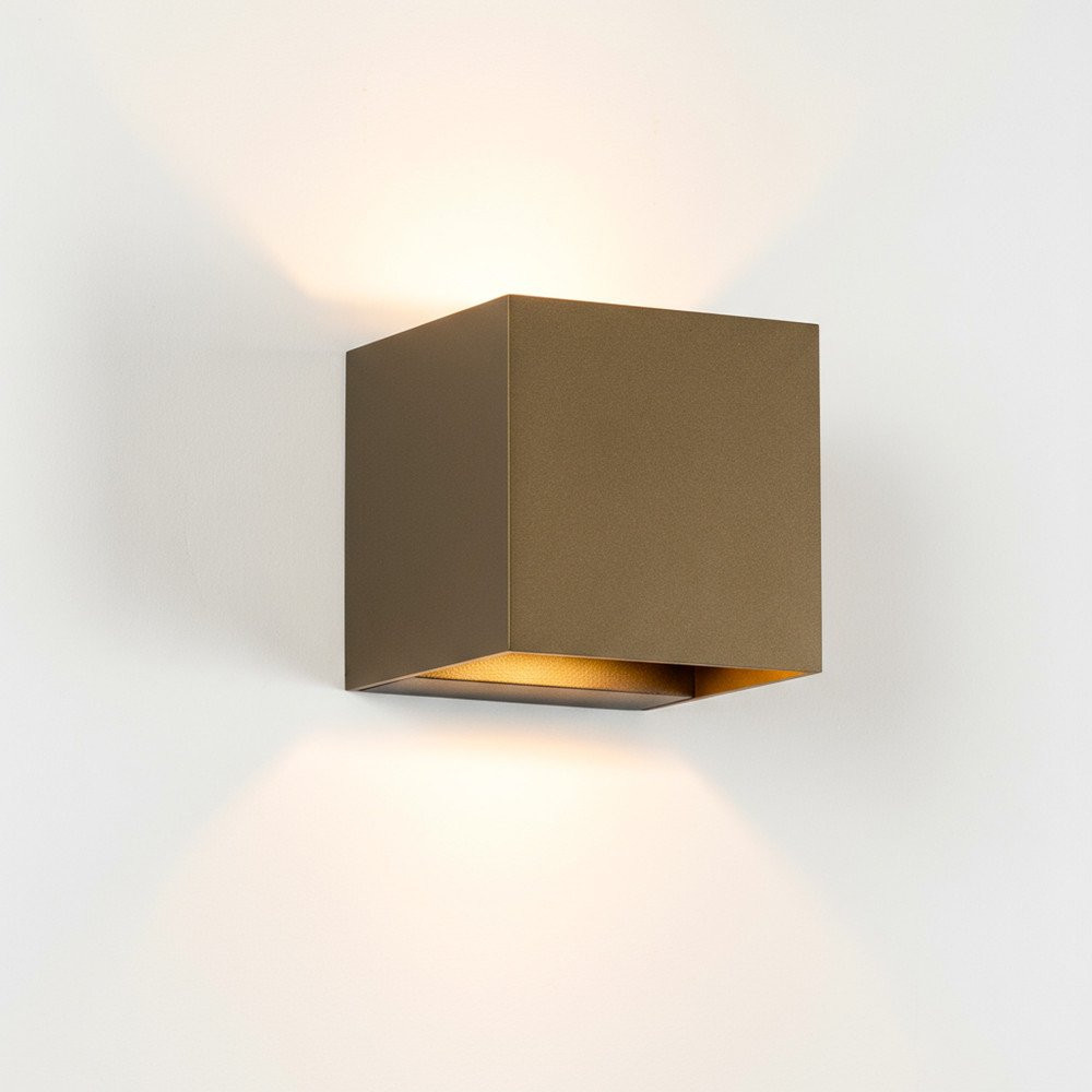 KS Shift up down wandlamp G9 shutter lichtbundel brons