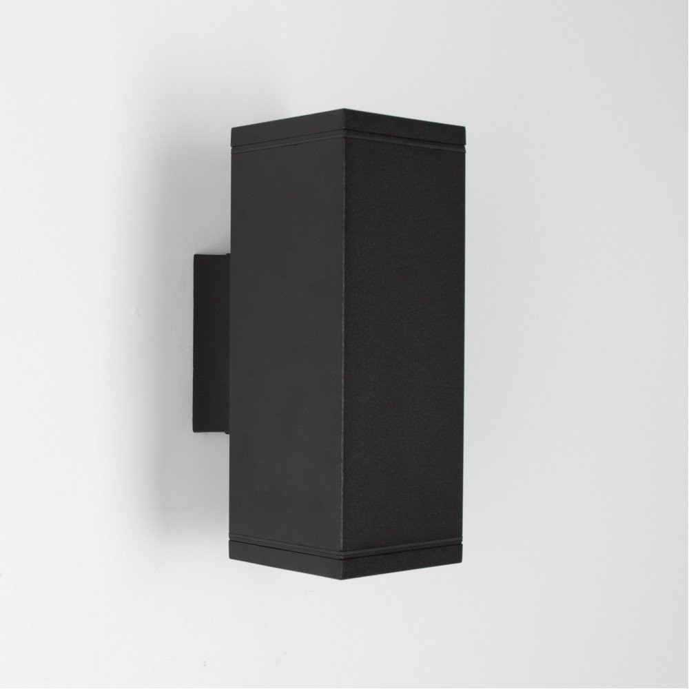 KS Solid up & downlighter e27 buitenlamp wand spot zwart