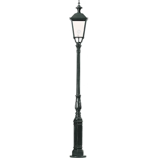 KS Verlichting dresden e27 tuinlantaarn pilaar (stele) aluminium zwart ip44