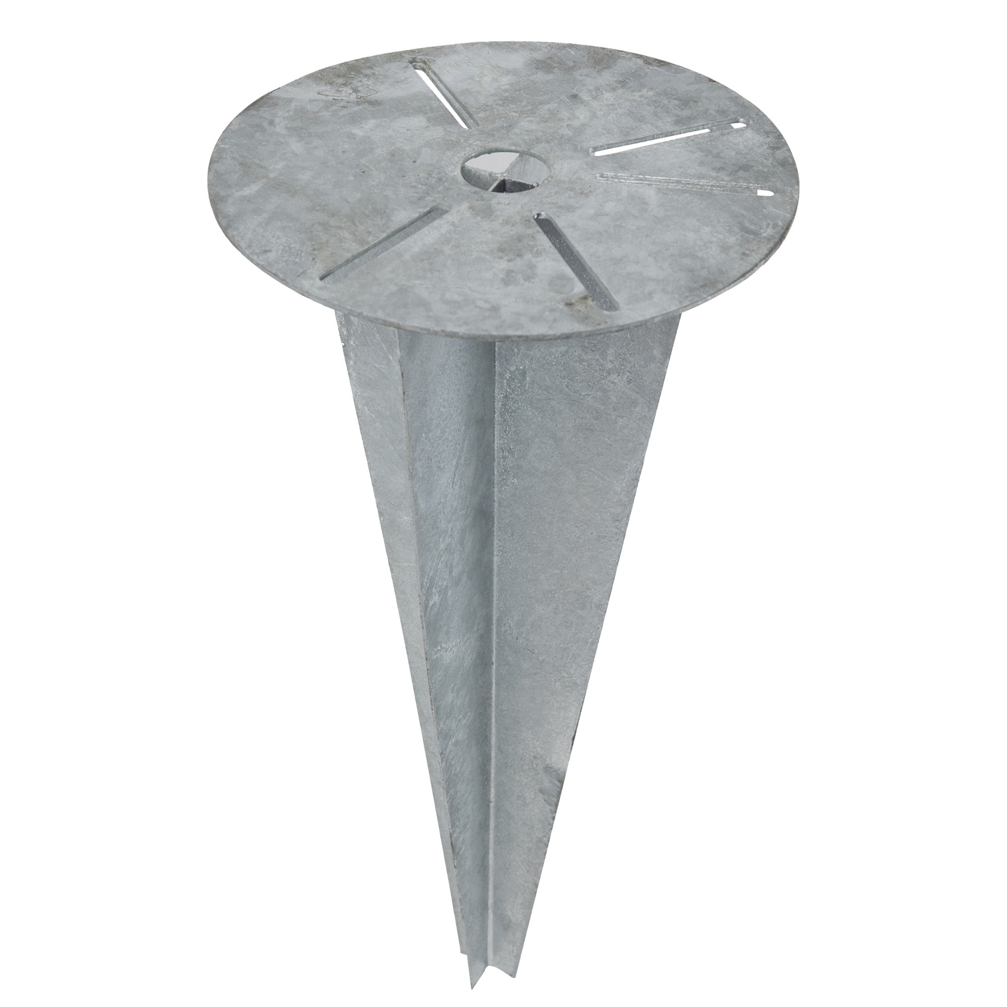 KS Verlichting grondpen fundatie verankeringspaal staal 550x260x550mm Ø260MM grijs