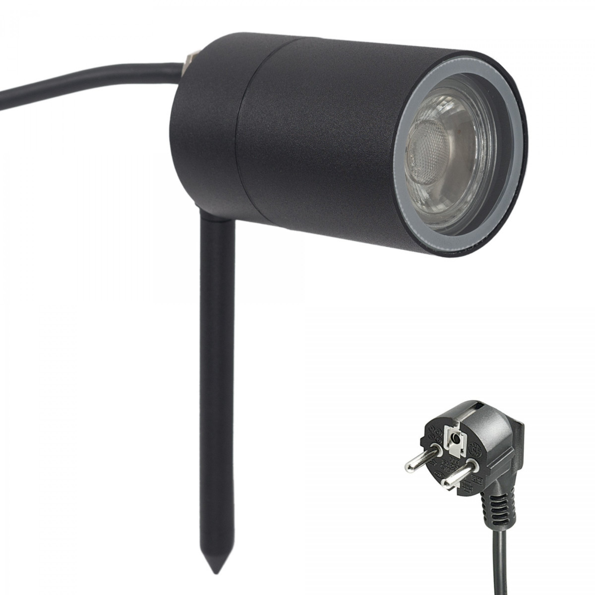 KS Verlichting Led Pin KS Led pin tuinspot gu10 buitenlamp staand spot zwart