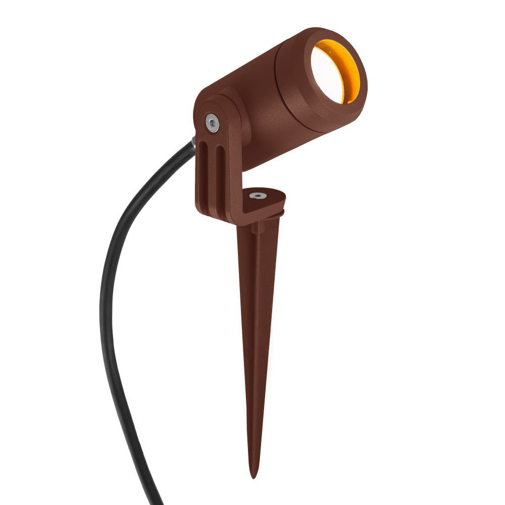 KS Verlichting Led Spike KS Led spike mini tuinspot gu10 par11 buitenlamp staand corten