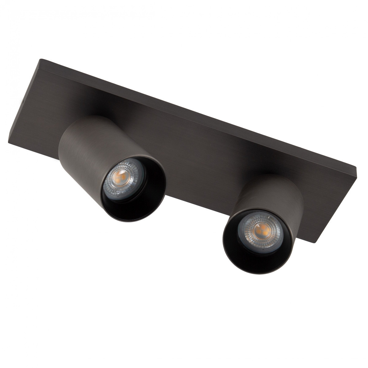 KS Verlichting Lynn KS Mila 2 opbouwspot plafond 2xgu10 richtbaar gunblack
