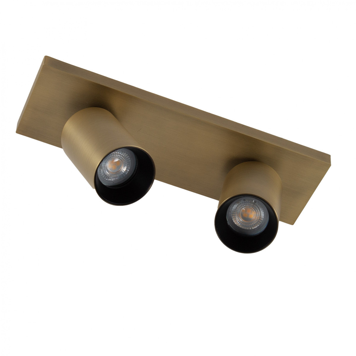 KS Verlichting Lynn KS Mila 2 opbouwspot plafond 2xgu10 richtbaar oud brons