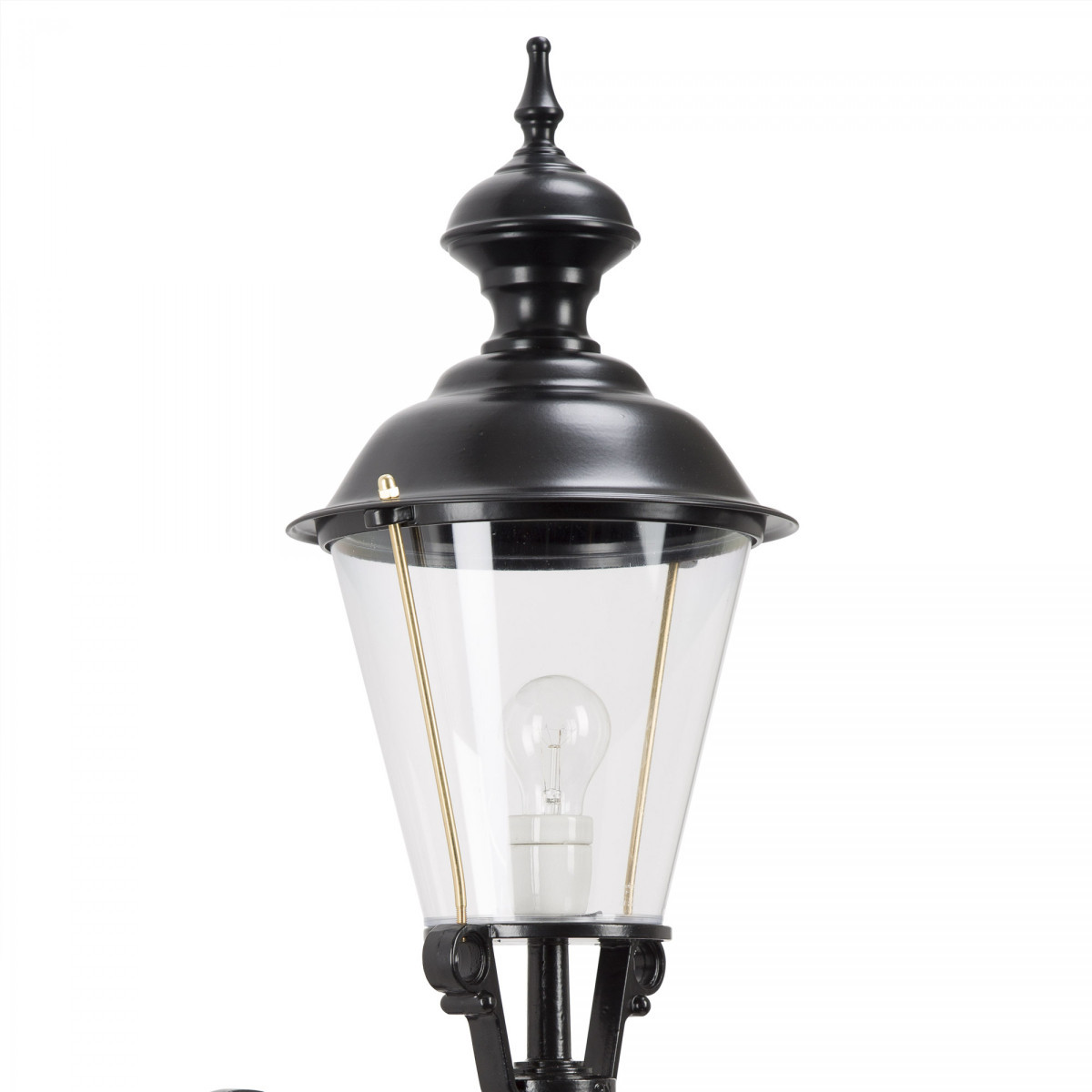 KS Verlichting parijs e27 tuinverlichtingsarmatuur lantaarnpaal aluminium zwart ip44
