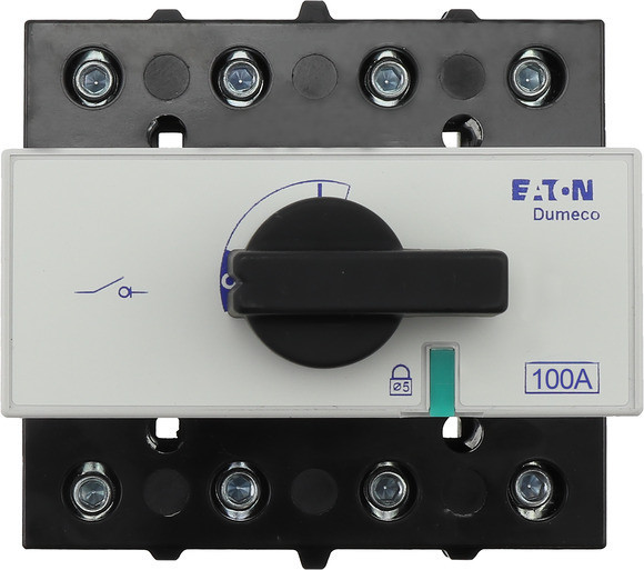 Lastscheider Dumeco 100a 4P, draaigreep zwart