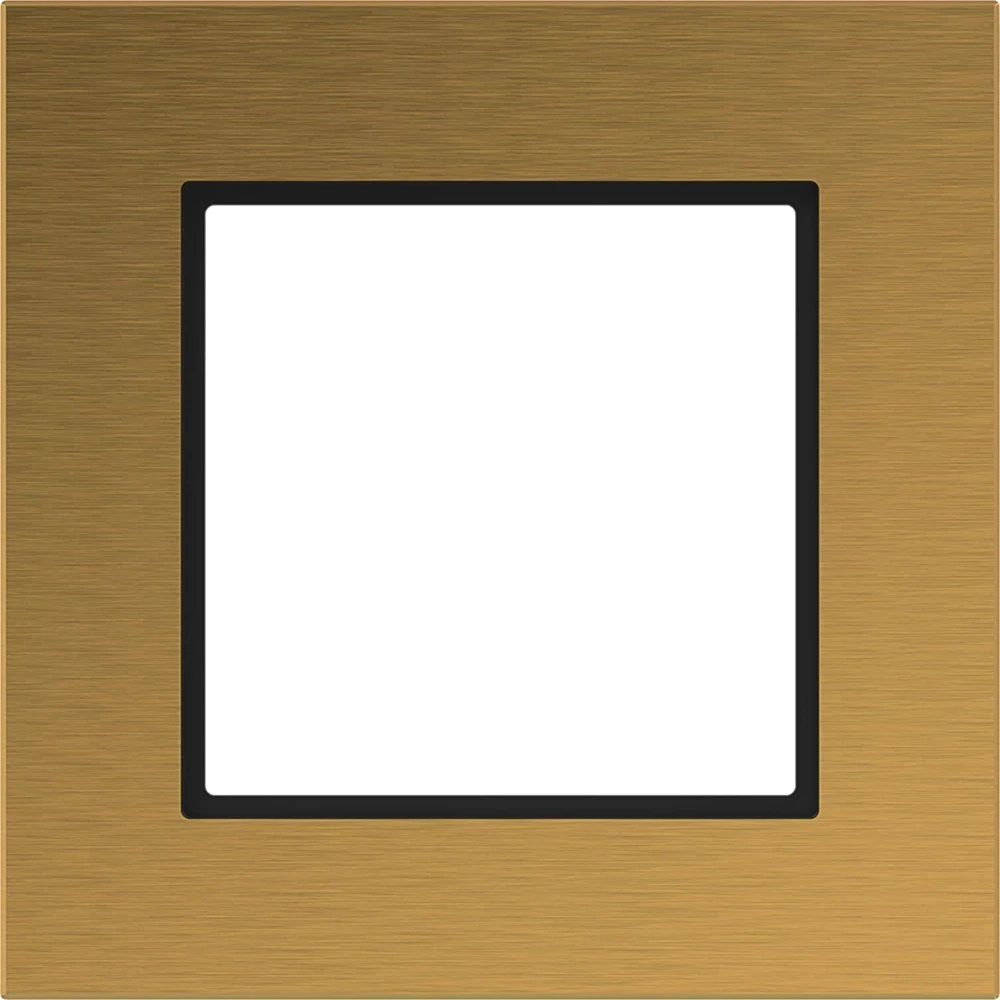 Led-Afdekraam 1-voudig, A.8, solar alu, geborsteld aluminium