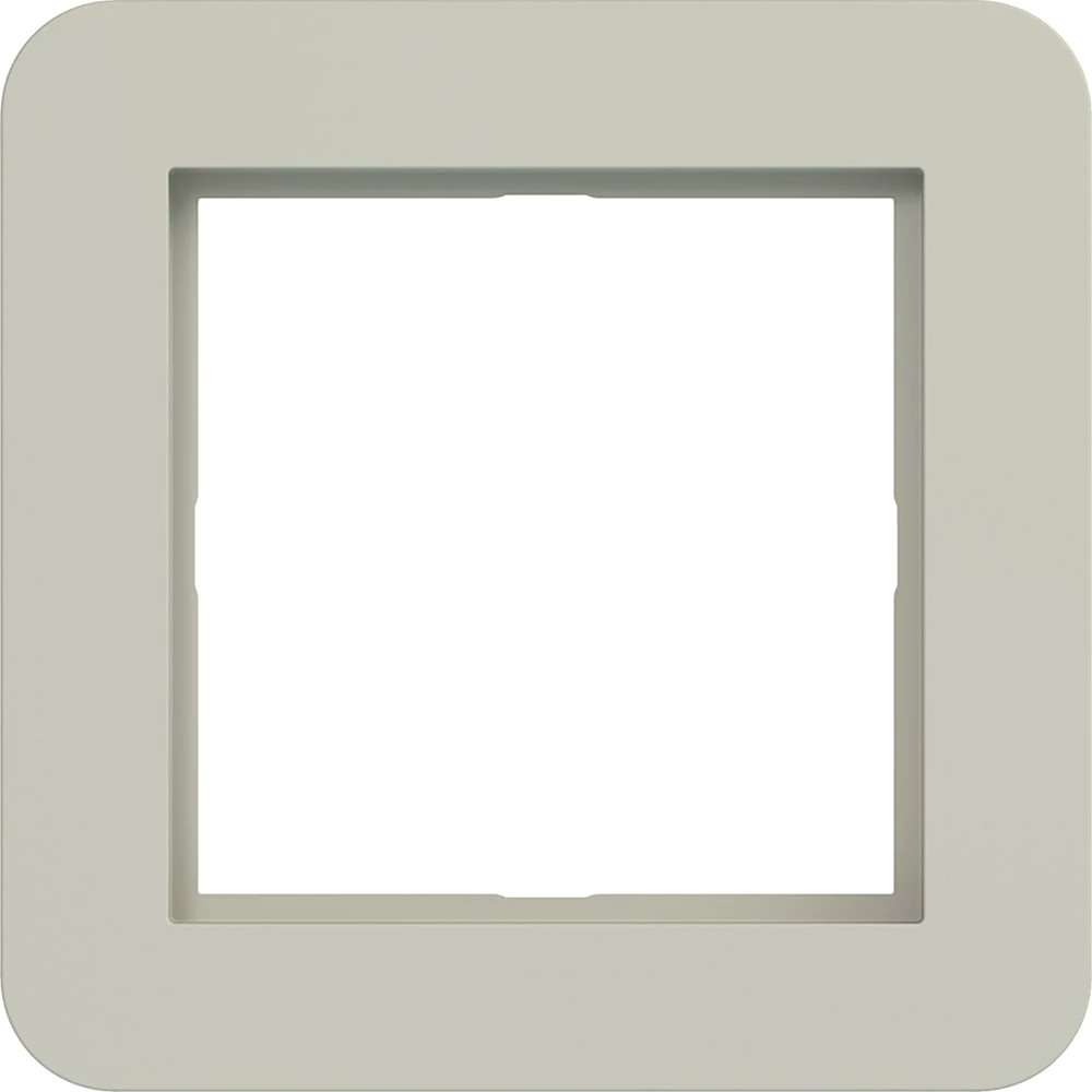 Led-Afdekraam 1-voudig, C.1, pebble, mat