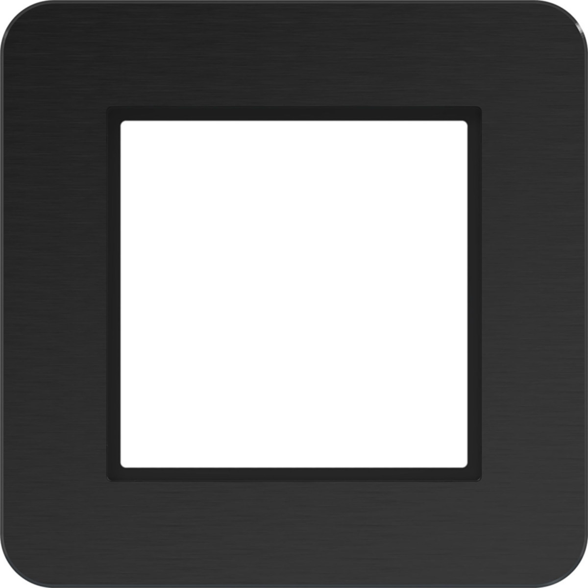 Led-Afdekraam 1-voudig, C.8, eclipse alu, geborsteld aluminium
