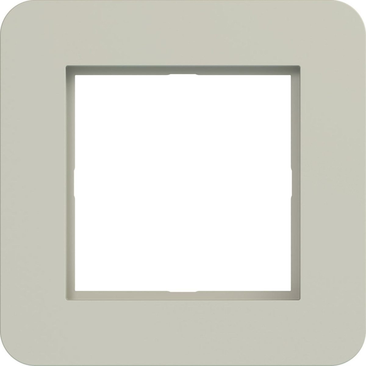 Led-Afdekraam 1-voudig, C.8, pebble, mat