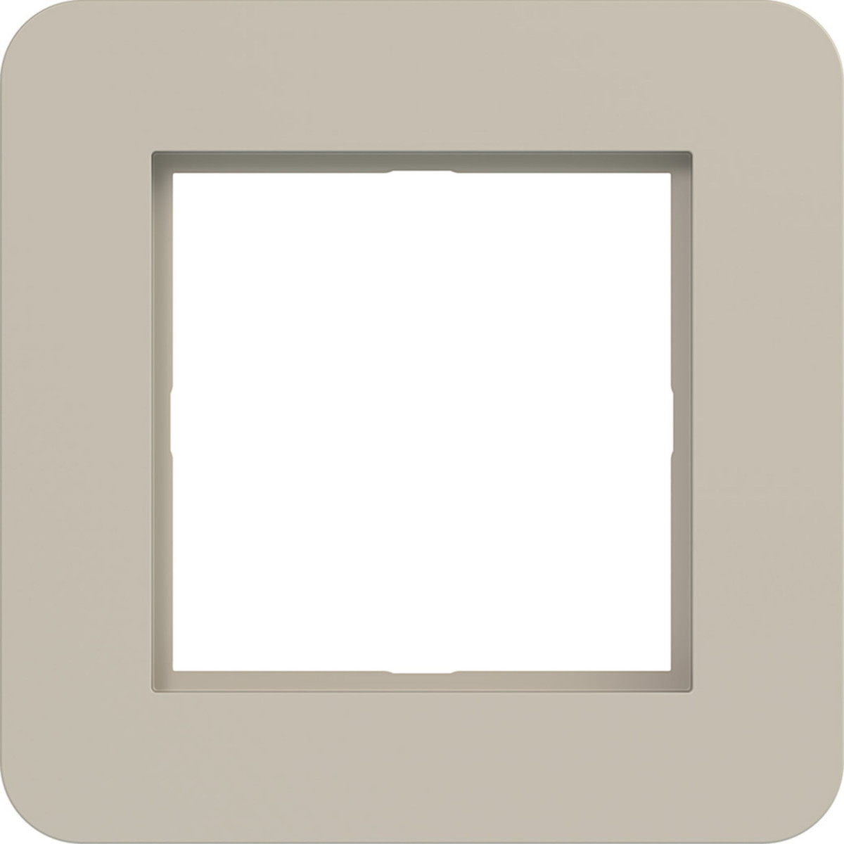 Led-Afdekraam 1-voudig, C.8, sand, mat