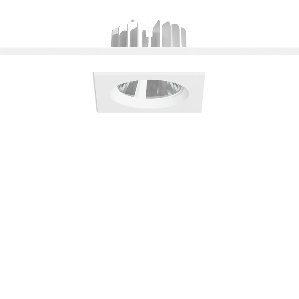 RZB LEDONA square Ledona Square, 12...25 W, 1500...3100 LM, 940, wit, dali, inbouwdownli